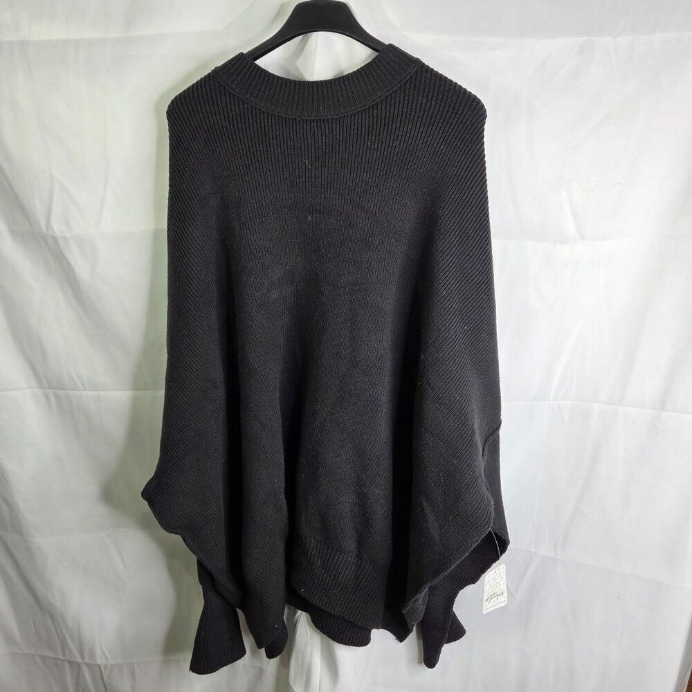 Free People Easy Street Tunic Sweater Black, XS